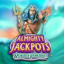 Almighty Jackpots – Realm of Poseidon casino game by Novomatic – featured logo at Blaze Spins Casino