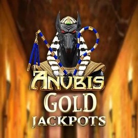 Anubis Gold Jackpots logo by Inspired Gaming at Blaze Spins Casino