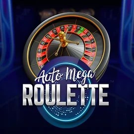 Auto Mega Roulette logo by Pragmatic Play at Blaze Spins Casino