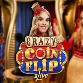 Crazy Coin Flip online game logo by Evolution on blazespins.eu.com