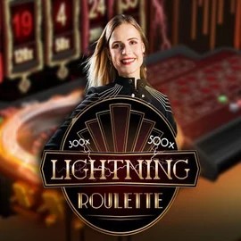 Lightning Roulette casino game by Evolution – featured logo at Blaze Spins Casino