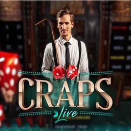 Live Craps slot visual from Evolution available on blazespins.eu.com