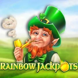 Rainbow Jackpots by Red Tiger Gaming, showcased at blazespins.eu.com – game logo