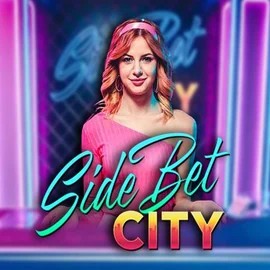 Side Bet City by Evolution, showcased at blazespins.eu.com – game logo