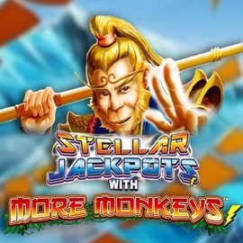 Stellar Jackpots with More Monkeys logo – Jackpots by Lightning Box Game at Blaze Spins Casino