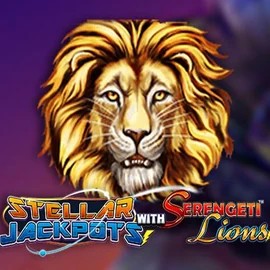Jackpots logo of Stellar Jackpots with Serengeti Lions from Lightning Box Game at Blaze Spins Casino