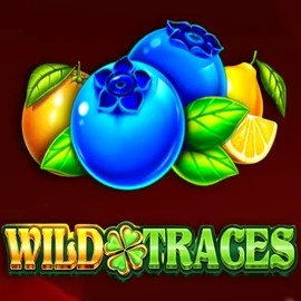 Wild Traces slot logo by Amusnet Interactive at Blaze Spins Casino
